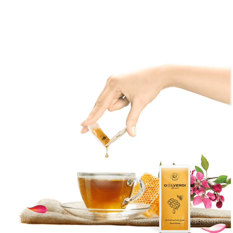 عسل ساشه ای گل وردی